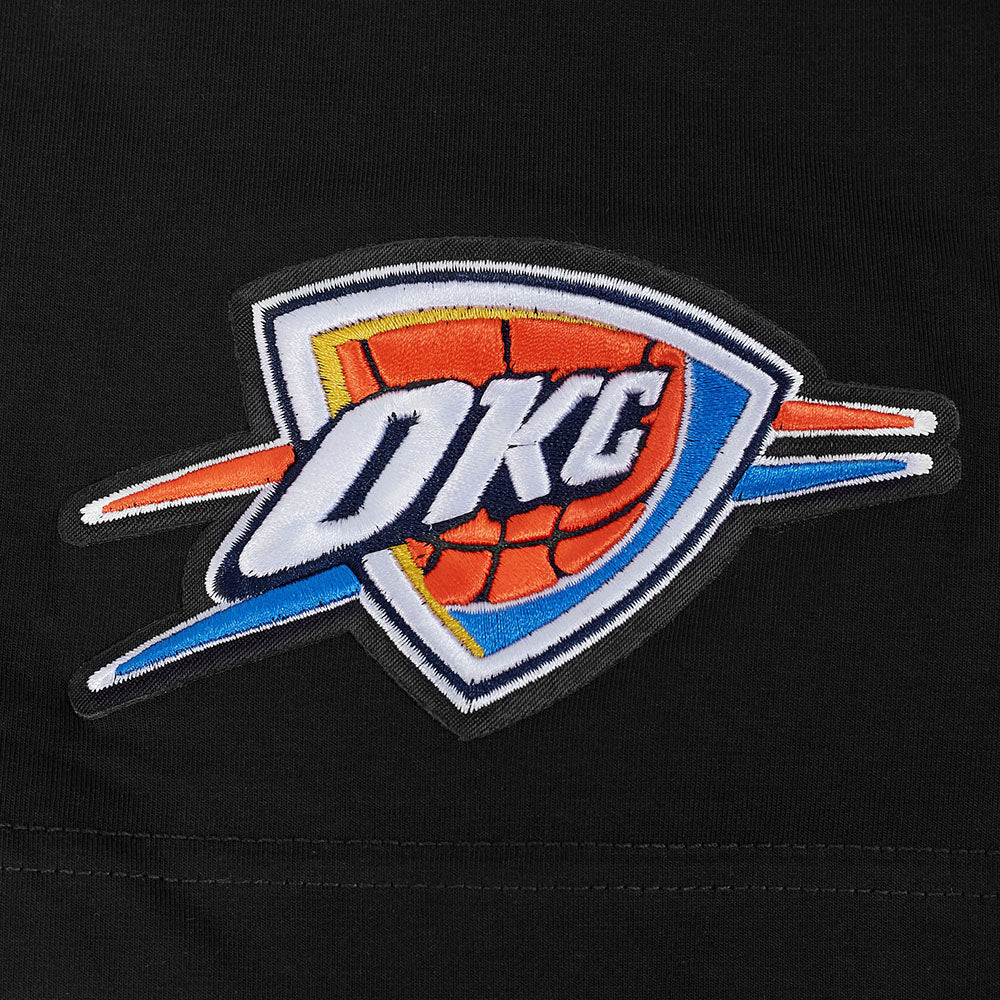 NBA OKLAHOMA CITY THUNDER MODERN ORIGINALS T-SHIRT EN JERSEY SIMPLE POUR HOMME (NOIR)
