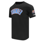 NBA OKLAHOMA CITY THUNDER CLASSIC CHENILLE CHEMISE POUR HOMME (NOIR)