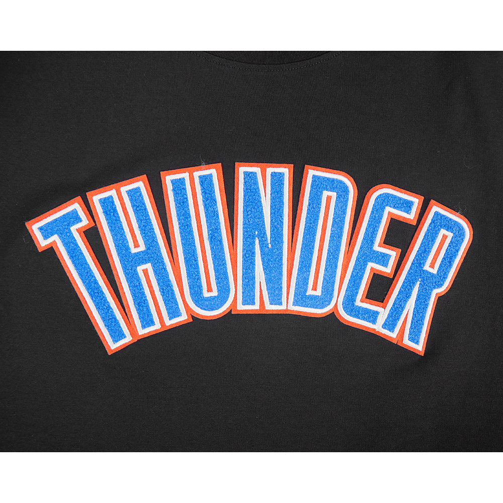 NBA OKLAHOMA CITY THUNDER CLASSIC CHENILLE CHEMISE POUR HOMME (NOIR)