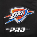 NBA OKLAHOMA CITY THUNDER CLASSIC CHENILLE CHEMISE POUR HOMME (NOIR)