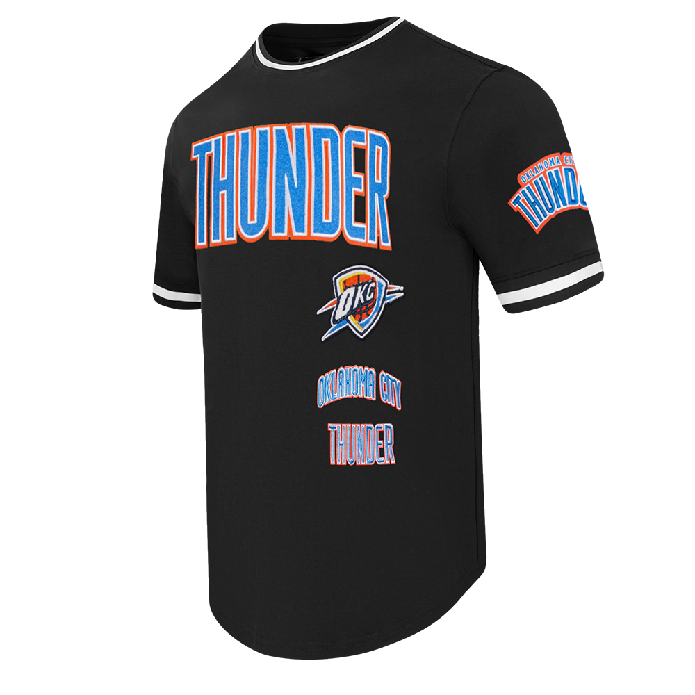 NBA OKLAHOMA CITY THUNDER RETRO CLASSIC MEN'S TEE (BLACK)