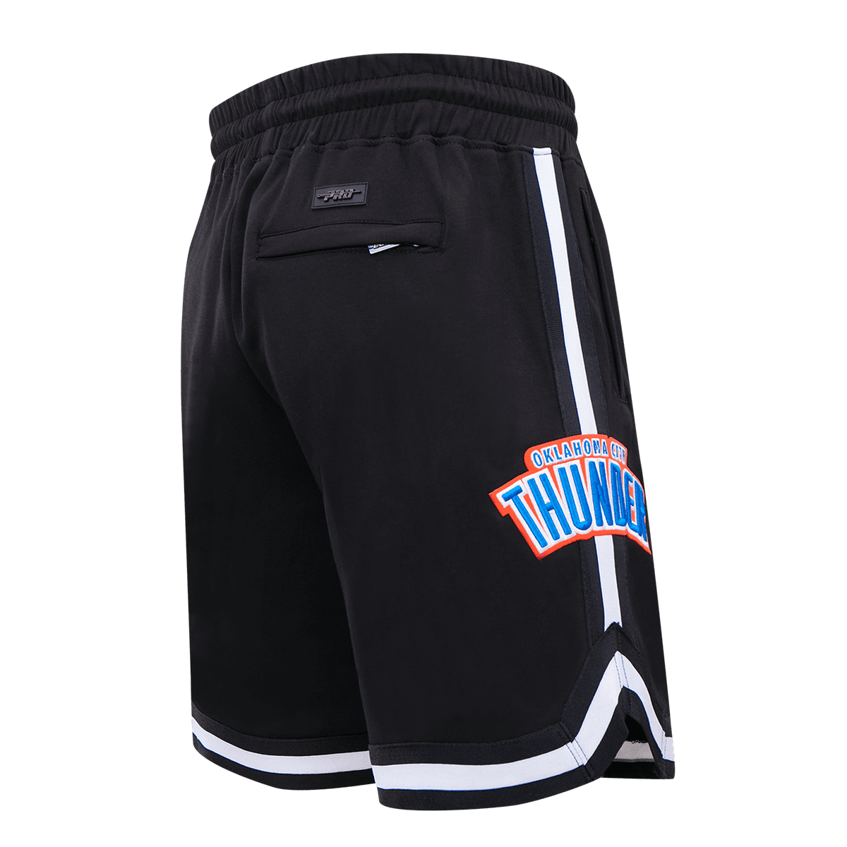 NBA OKLAHOMA CITY THUNDER CLASSIC CHENILLE MEN'S SHORT (BLACK)