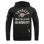 NBA OKLAHOMA CITY THUNDER MODERN ORIGINALS MEN'S FLC PO HOODIE (BLACK)