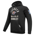 NBA OKLAHOMA CITY THUNDER MODERN ORIGINALS MEN'S FLC PO HOODIE (BLACK)