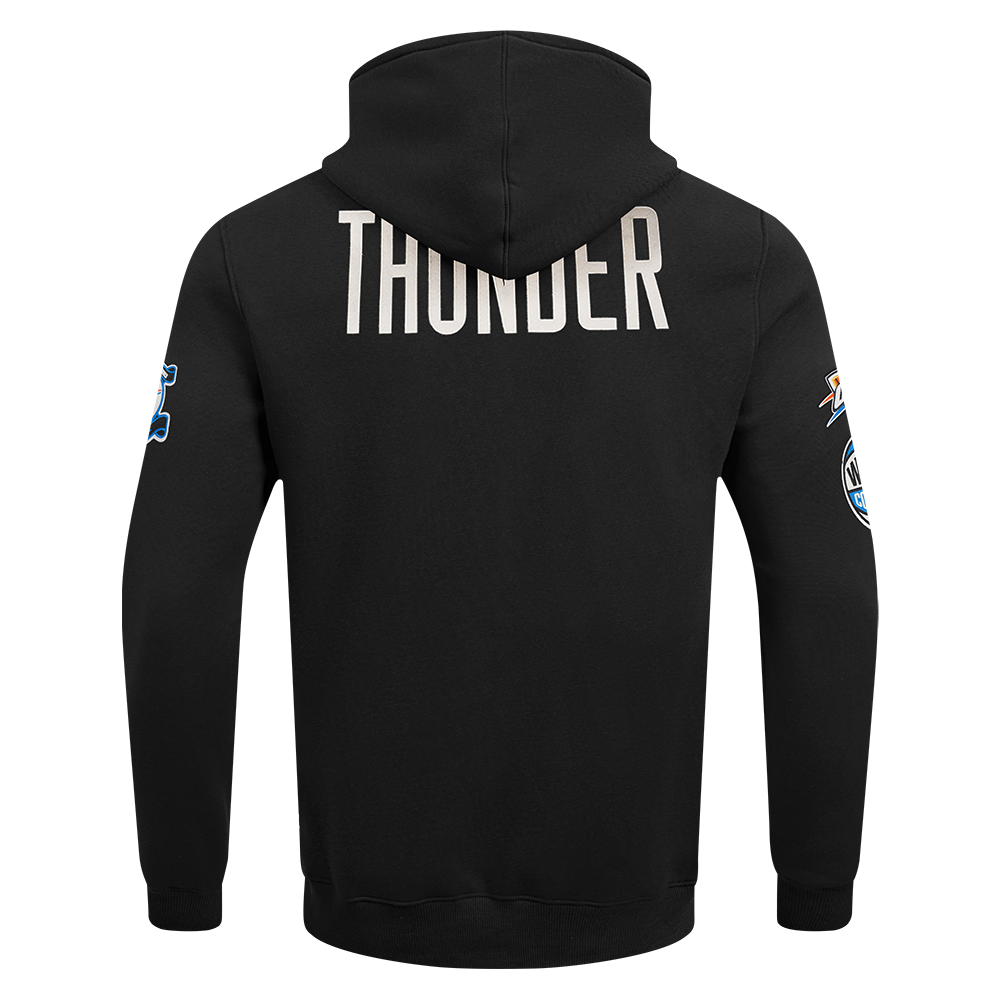 NBA OKLAHOMA CITY THUNDER MODERN ORIGINALS MEN'S FLC PO HOODIE (BLACK)