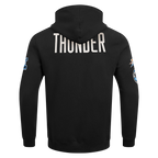 NBA OKLAHOMA CITY THUNDER MODERN ORIGINALS MEN'S FLC PO HOODIE (BLACK)
