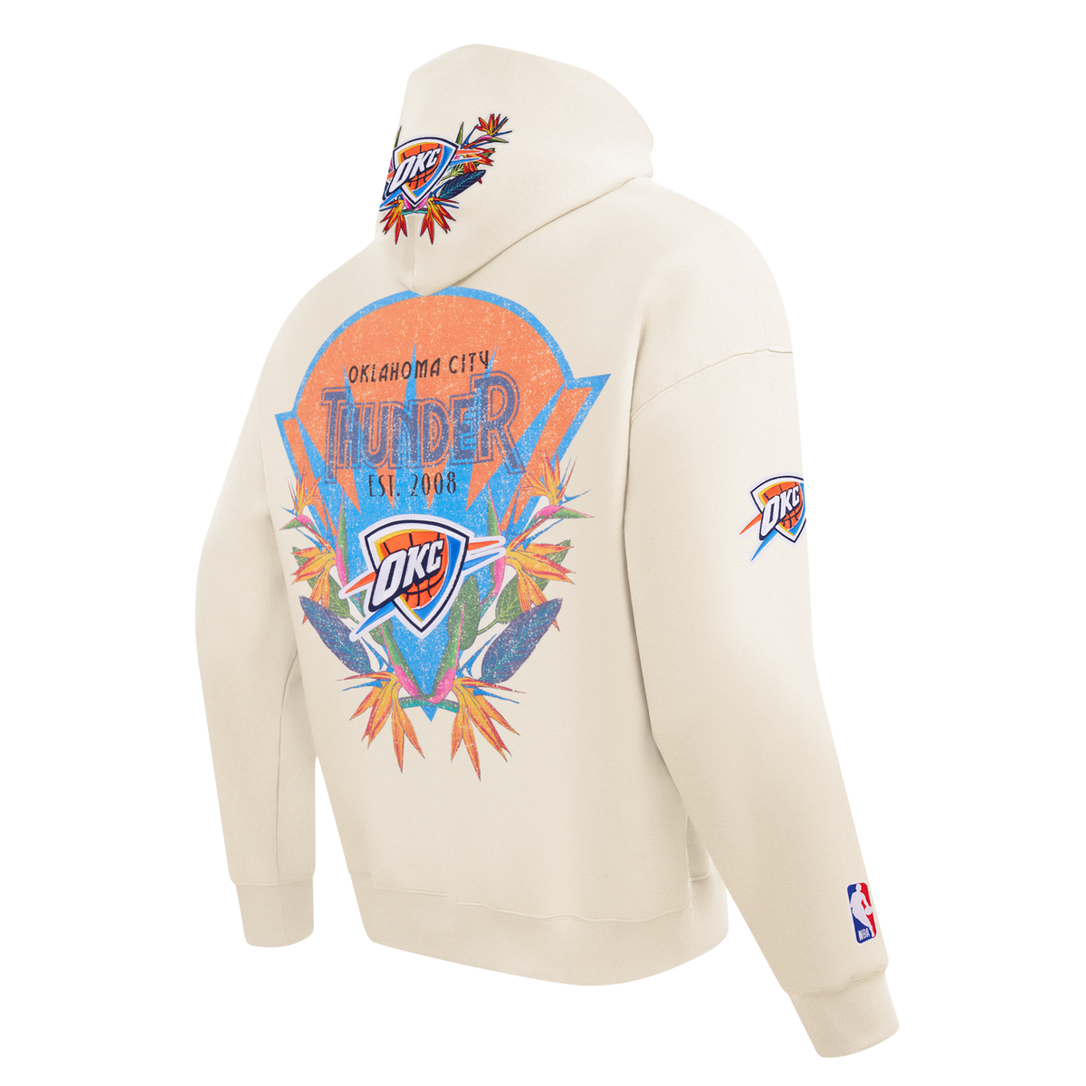 NBA OKLAHOMA CITY THUNDER PARADISE CHANDAIL À CAPUCHON POUR HOMME (COQUILLE D'ŒUF)