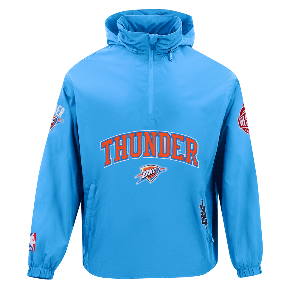 NBA OKLAHOMA CITY THUNDER MEN'S JACKET (UNIVERSITY BLUE)