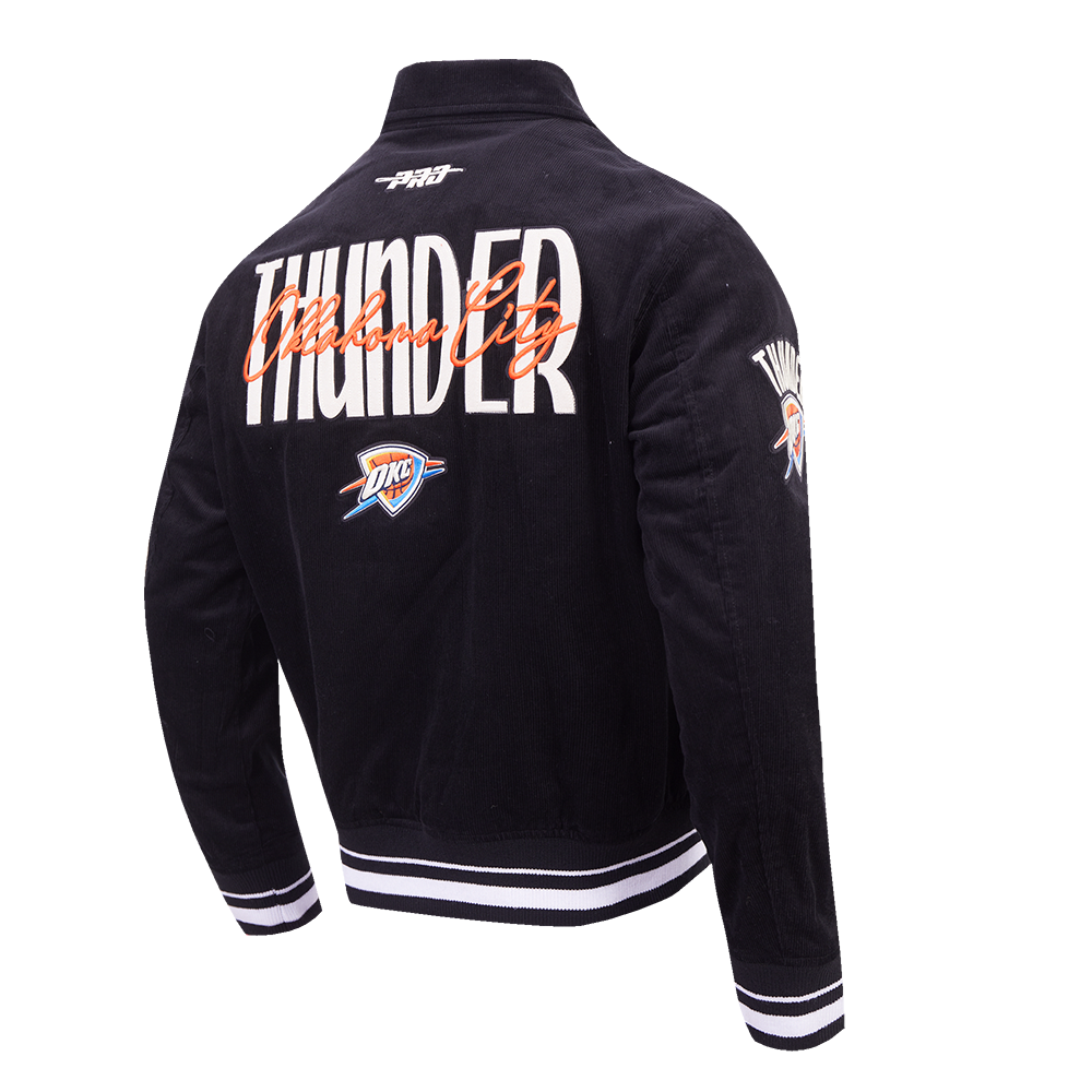 NBA OKLAHOMA CITY THUNDER ORIGINAL PLAYERS MEN'S JACKET (BLACK)