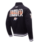 NBA OKLAHOMA CITY THUNDER ORIGINAL PLAYERS MEN'S JACKET (BLACK)