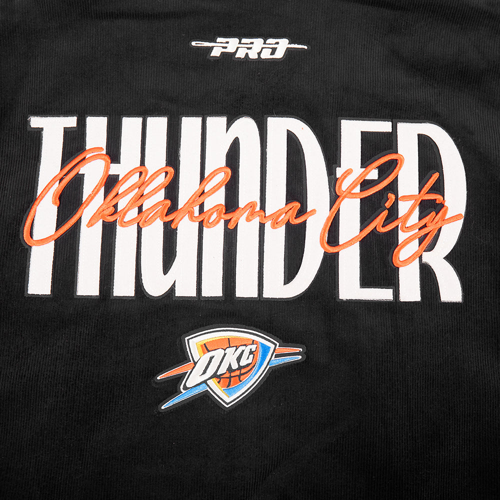 NBA OKLAHOMA CITY THUNDER ORIGINAL PLAYERS MEN'S JACKET (BLACK)