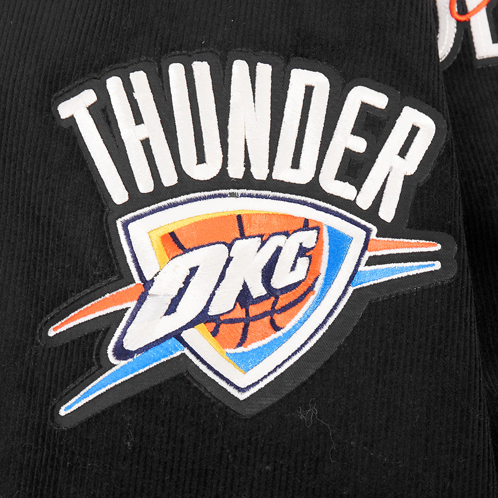 NBA OKLAHOMA CITY THUNDER ORIGINAL PLAYERS MEN'S JACKET (BLACK)