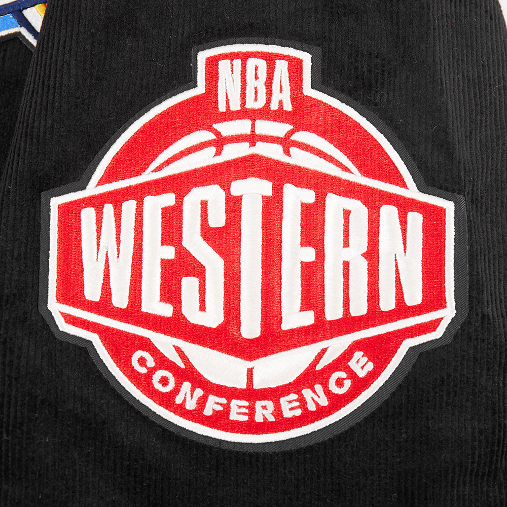 NBA OKLAHOMA CITY THUNDER ORIGINAL PLAYERS MEN'S JACKET (BLACK)