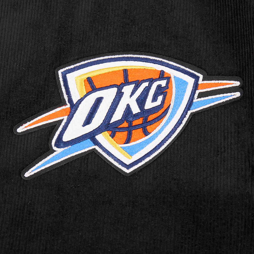 NBA OKLAHOMA CITY THUNDER ORIGINAL PLAYERS MEN'S JACKET (BLACK)