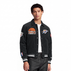 NBA OKLAHOMA CITY THUNDER ORIGINAL PLAYERS MEN'S JACKET (BLACK)