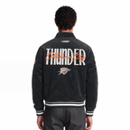 NBA OKLAHOMA CITY THUNDER ORIGINAL PLAYERS MEN'S JACKET (BLACK)