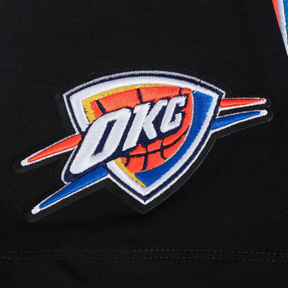 NBA OKLAHOMA CITY THUNDER CLASSIC T-SHIRT AJUSTÉ À MANCHES COURTES POUR FEMME (NOIR)