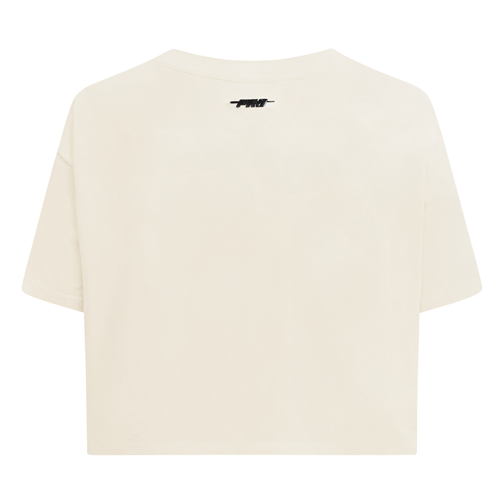 NBA OKLAHOMA CITY THUNDER RETRO CLASSIC WOMEN'S BOXY TEE (EGGSHELL)