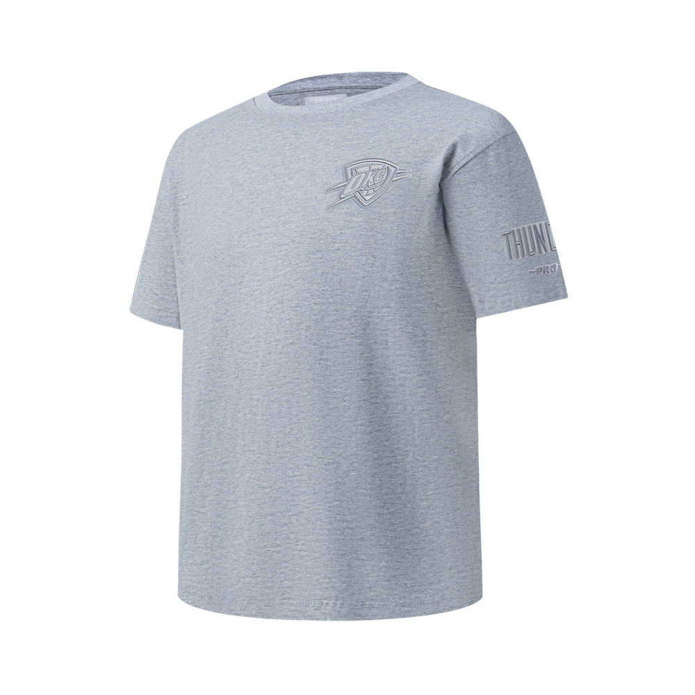 NBA OKLAHOMA CITY THUNDER NEUTRAL BIG BOY'S SS TEE (DARK HEATHER GRAY)