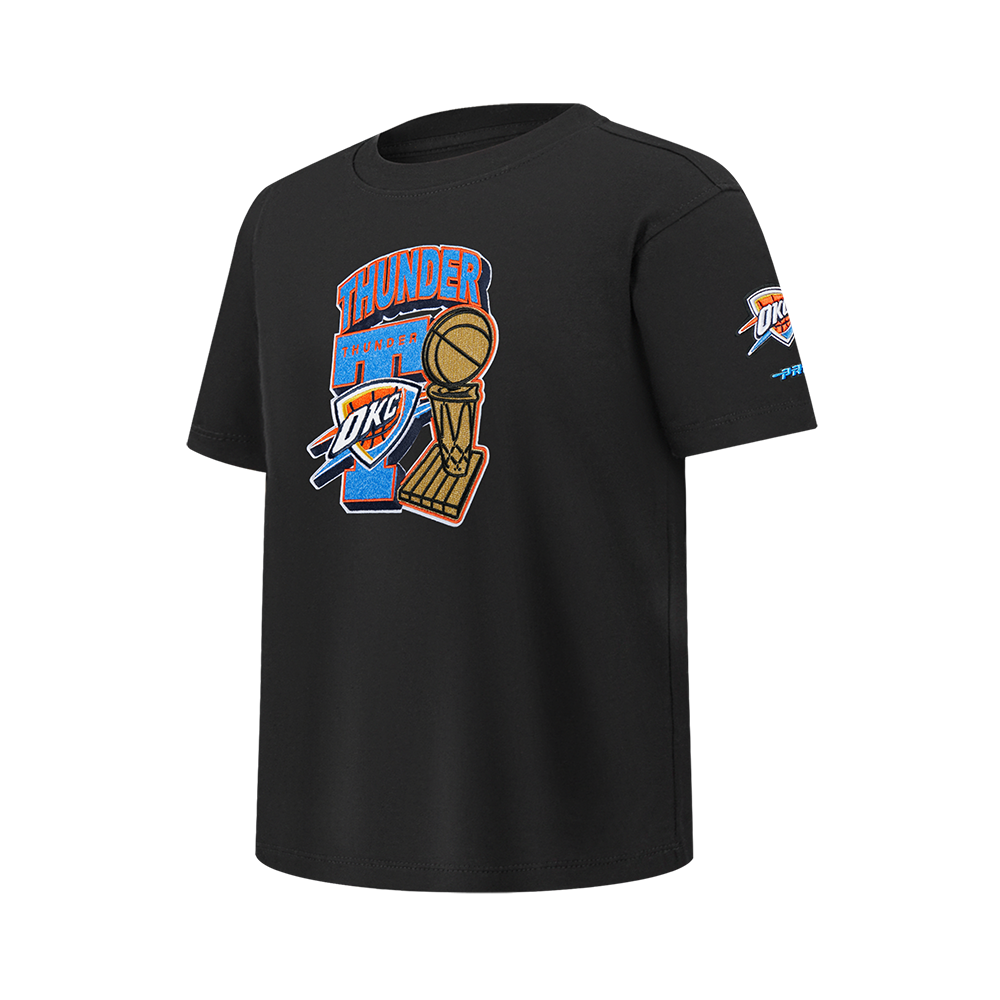 OKLAHOMA CITY THUNDER NBA FINALS 2025 BIG BOY'S SS TEE (BLACK)