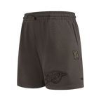 NBA OKLAHOMA CITY THUNDER NEUTRAL SHORT EN MOLLETON POUR GARÇON JUNIOR (TAUPE FONCÉ)