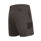 NBA OKLAHOMA CITY THUNDER NEUTRAL SHORT EN MOLLETON POUR GARÇON JUNIOR (TAUPE FONCÉ)
