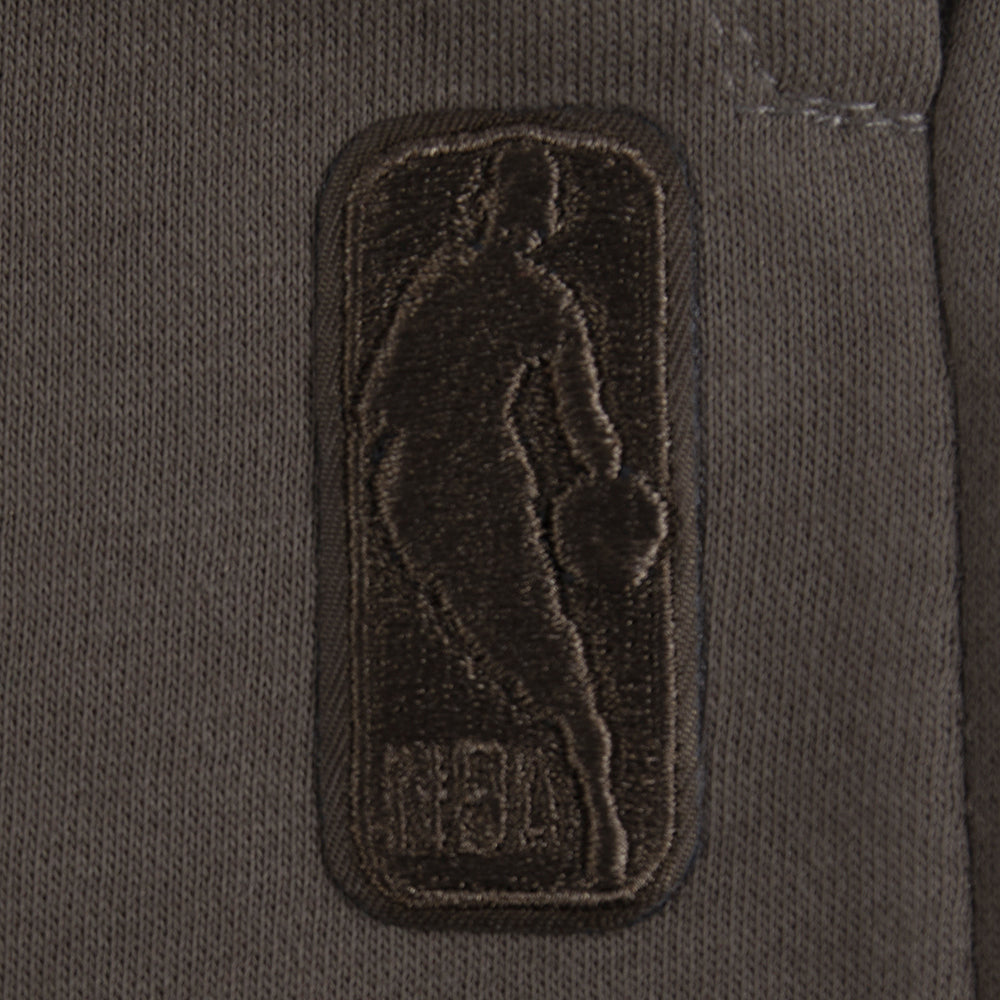 NBA OKLAHOMA CITY THUNDER NEUTRAL SHORT EN MOLLETON POUR GARÇON JUNIOR (TAUPE FONCÉ)