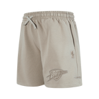 NBA OKLAHOMA CITY THUNDER NEUTRAL SHORT EN MOLLETON POUR GARÇON JUNIOR (TAUPE)