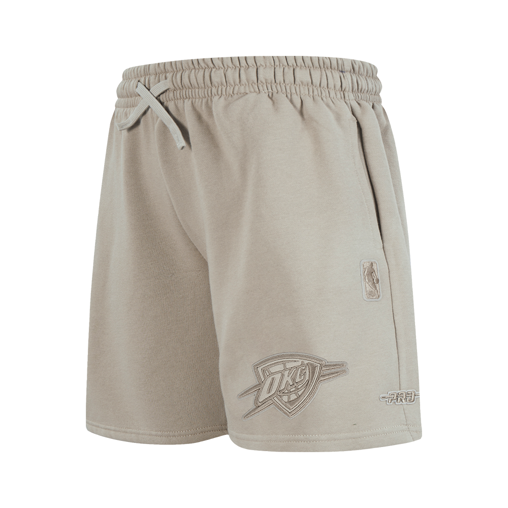 NBA OKLAHOMA CITY THUNDER NEUTRAL SHORT EN MOLLETON POUR GARÇON JUNIOR (TAUPE)