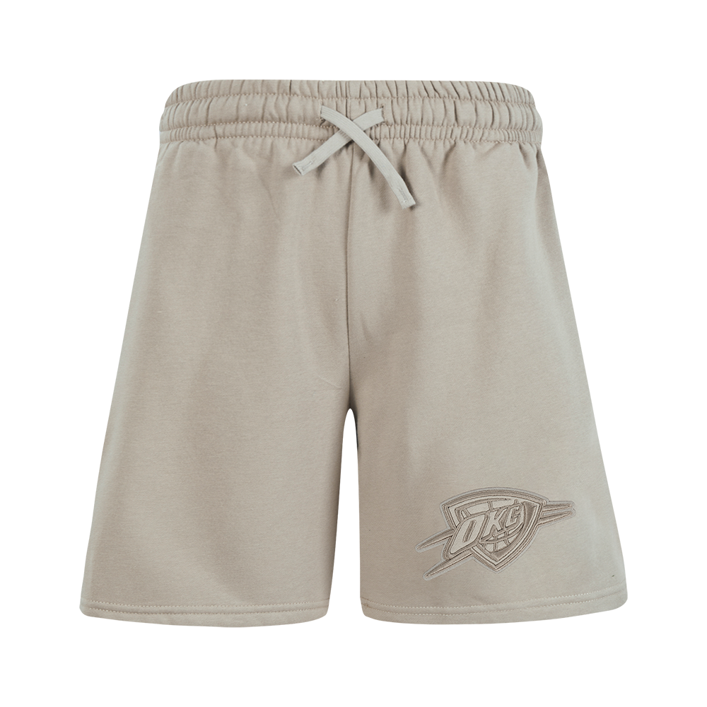 NBA OKLAHOMA CITY THUNDER NEUTRAL SHORT EN MOLLETON POUR GARÇON JUNIOR (TAUPE)