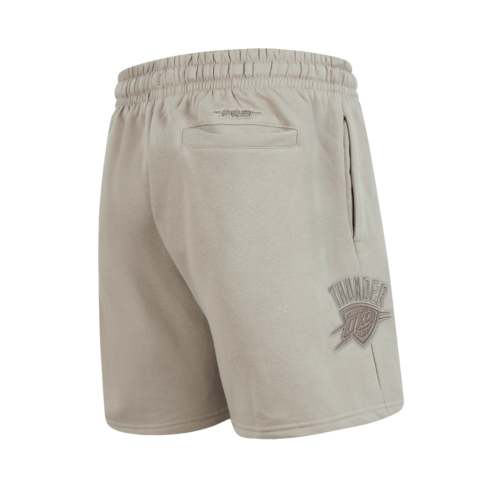 NBA OKLAHOMA CITY THUNDER NEUTRAL SHORT EN MOLLETON POUR GARÇON JUNIOR (TAUPE)
