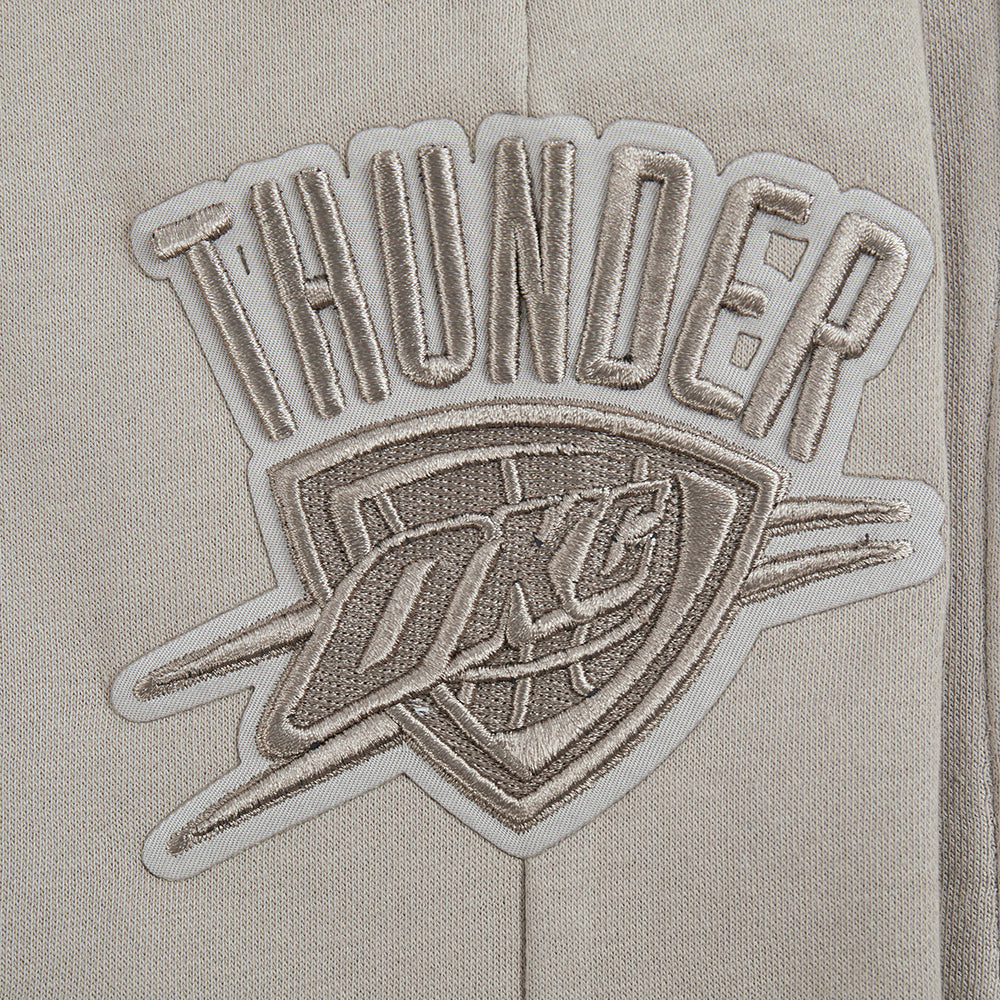 NBA OKLAHOMA CITY THUNDER NEUTRAL SHORT EN MOLLETON POUR GARÇON JUNIOR (TAUPE)