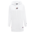 NBA OKLAHOMA CITY THUNDER CLASSIC WOMEN'S HOODIE DRESS (WHITE)
