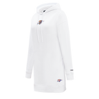 NBA OKLAHOMA CITY THUNDER CLASSIC WOMEN'S HOODIE DRESS (WHITE)