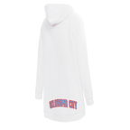 NBA OKLAHOMA CITY THUNDER CLASSIC WOMEN'S HOODIE DRESS (WHITE)