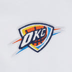 NBA OKLAHOMA CITY THUNDER CLASSIC WOMEN'S HOODIE DRESS (WHITE)