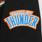 NBA OKLAHOMA CITY THUNDER CLASSIC BIG BOY'S FLC FZ PO HOODIE (BLACK)