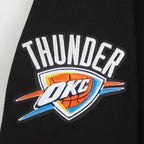 NBA OKLAHOMA CITY THUNDER CLASSIC BIG BOY'S FLC FZ PO HOODIE (BLACK)