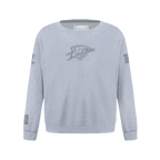 NBA OKLAHOMA CITY THUNDER NEUTRAL BIG BOY'S FLC CREWNECK (DARK HEATHER GRAY)