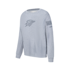 NBA OKLAHOMA CITY THUNDER NEUTRAL BIG BOY'S FLC CREWNECK (DARK HEATHER GRAY)