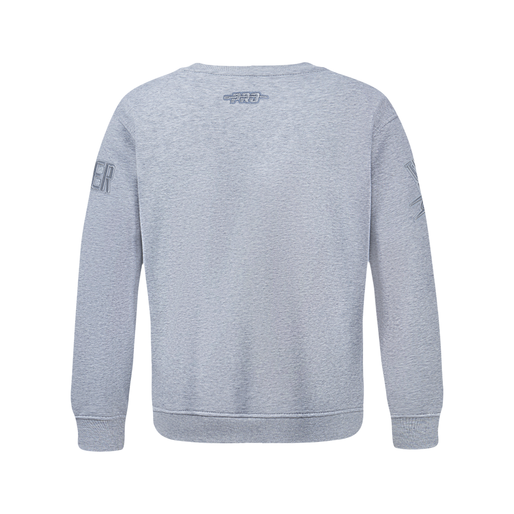 NBA OKLAHOMA CITY THUNDER NEUTRAL BIG BOY'S FLC CREWNECK (DARK HEATHER GRAY)