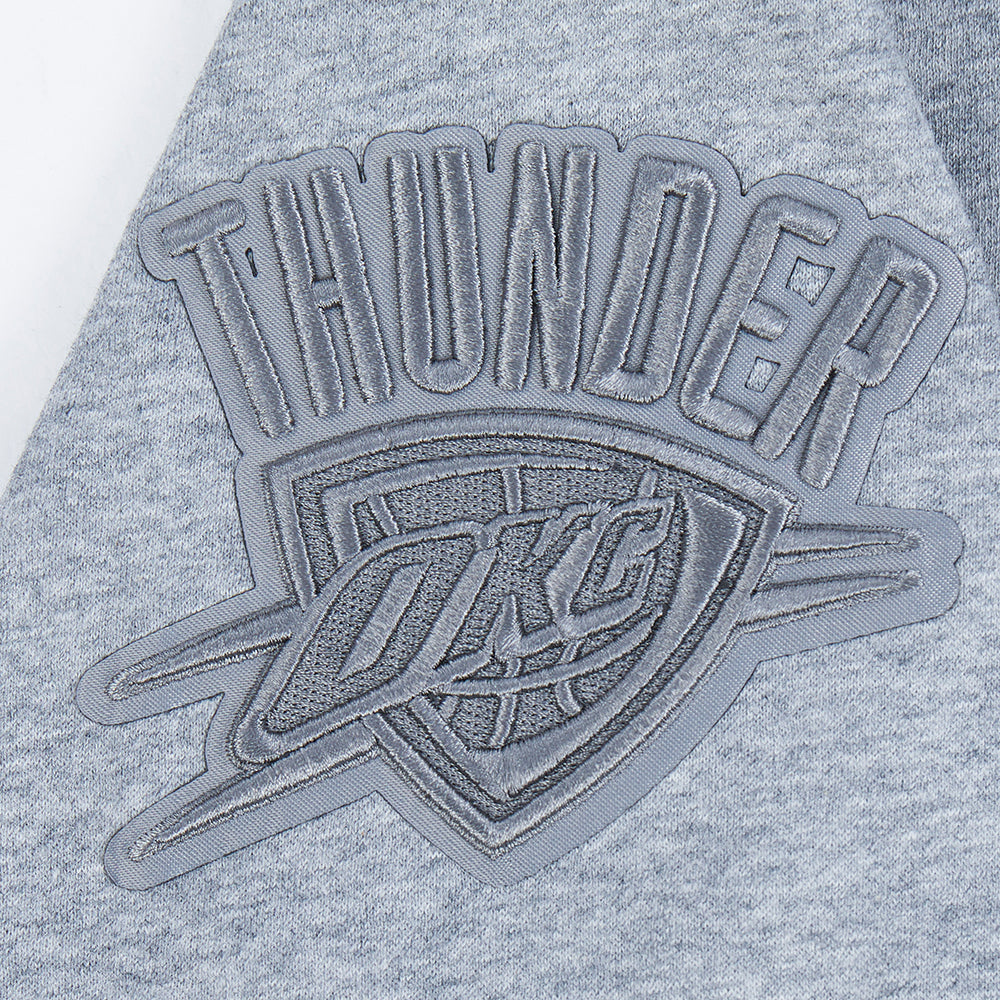 NBA OKLAHOMA CITY THUNDER NEUTRAL BIG BOY'S FLC CREWNECK (DARK HEATHER GRAY)