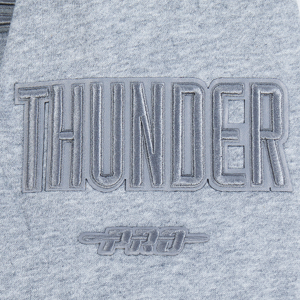 NBA OKLAHOMA CITY THUNDER NEUTRAL BIG BOY'S FLC CREWNECK (DARK HEATHER GRAY)