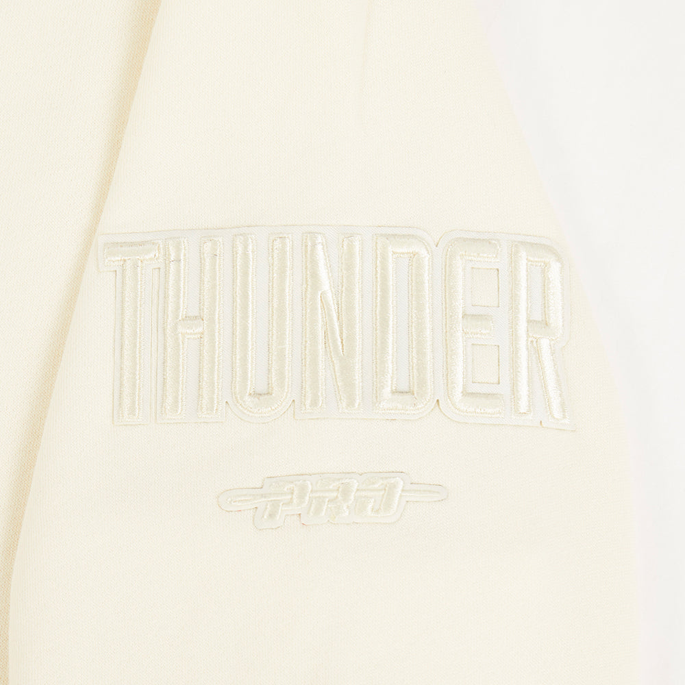 NBA OKLAHOMA CITY THUNDER NEUTRAL BIG BOY'S FLC CREWNECK (EGGSHELL)