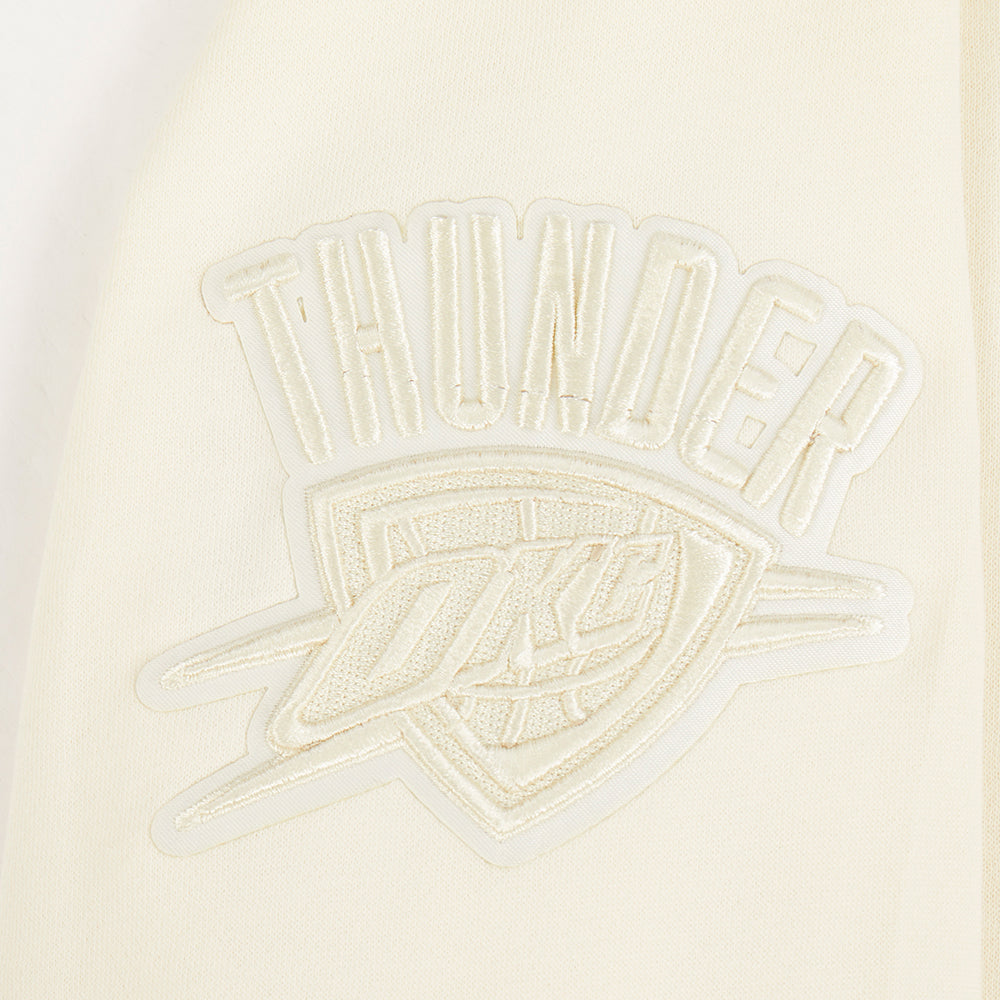NBA OKLAHOMA CITY THUNDER NEUTRAL BIG BOY'S FLC CREWNECK (EGGSHELL)
