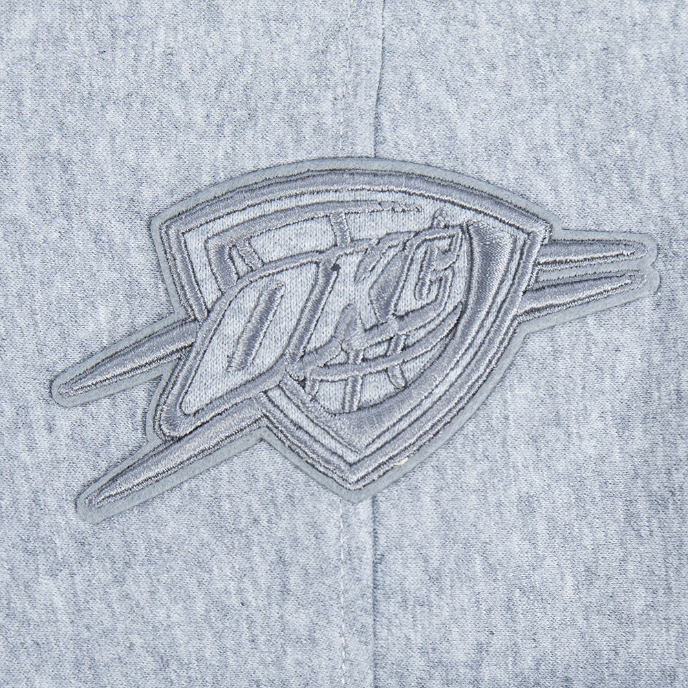 NBA OKLAHOMA CITY THUNDER NEUTRAL BIG BOY'S FLC PO HOODIE (DARK HEATHER GRAY)