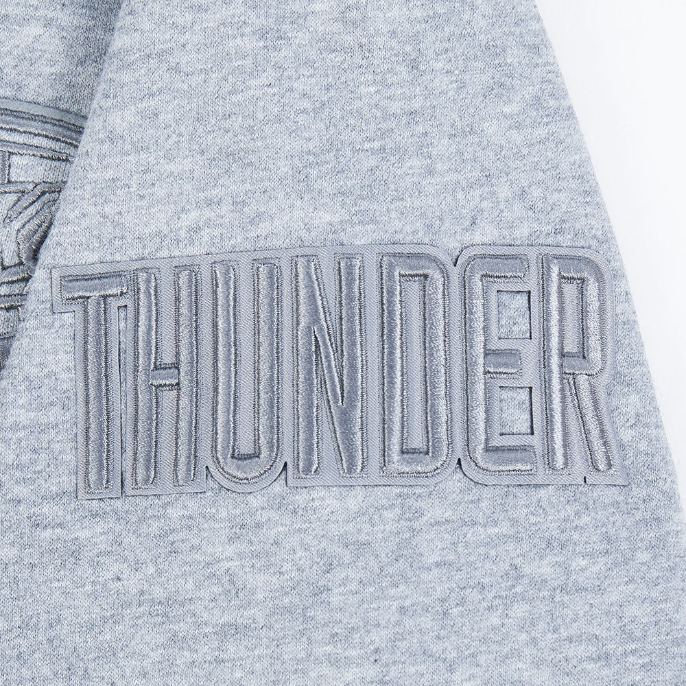 NBA OKLAHOMA CITY THUNDER NEUTRAL BIG BOY'S FLC PO HOODIE (DARK HEATHER GRAY)