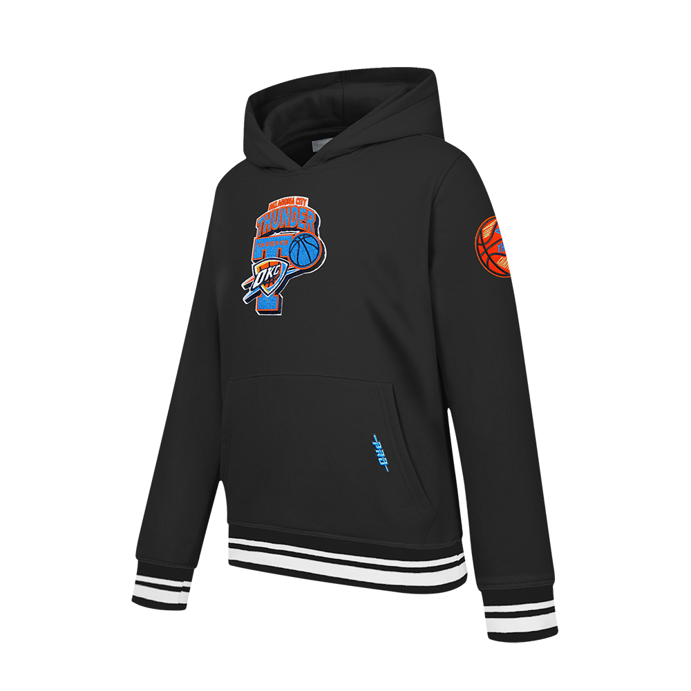 OKLAHOMA CITY THUNDER NBA FINALS 2025 BIG BOY'S RIB FLEECE PO HOODIE (BLACK)
