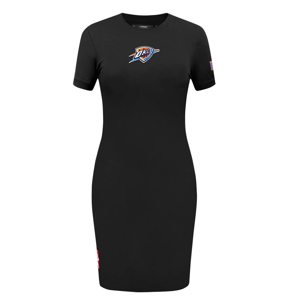 NBA OKLAHOMA CITY THUNDER CLASSIC ROBE MOULANTE POUR FEMME (NOIR)
