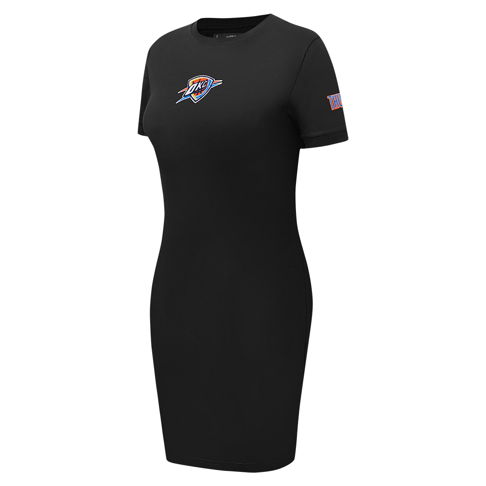 NBA OKLAHOMA CITY THUNDER CLASSIC ROBE MOULANTE POUR FEMME (NOIR)